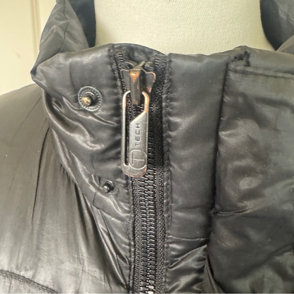 Tech by Tumi Black Puffer Jacket Men’s Large Zip Chest Pocket Lightweight - Picture 4 of 16